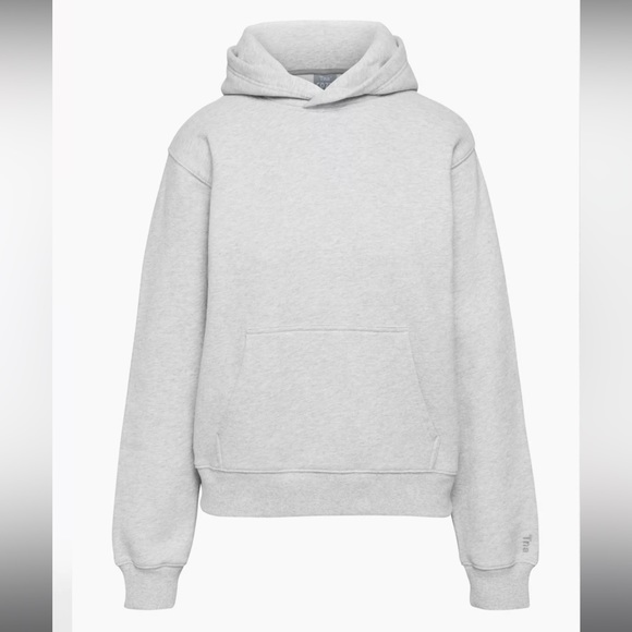 Aritzia Tops - TNA Cozy Fleece Perfect Hoodie - Heather Chrome